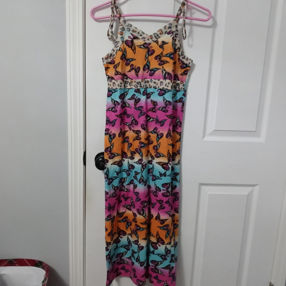 Stardoll Girls Colorful Butterfly Dress XL/16
